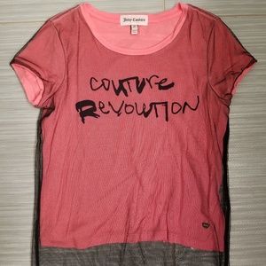 NEW Juicy Couture overlay tulle shirt